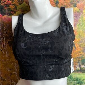 lululemon athletica Black Energy Bra Long Line size 10